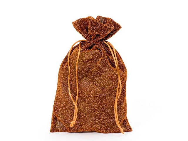 Sacchetto glitter 20x33.5cm rame 18566