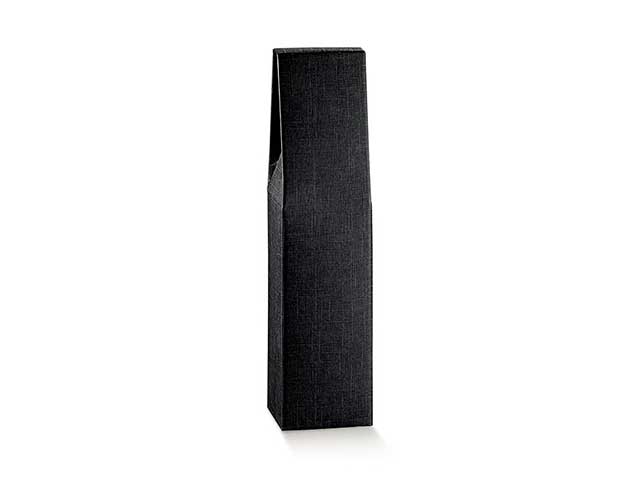 Linea seta nero porta bottiglia 90x90x370 13817