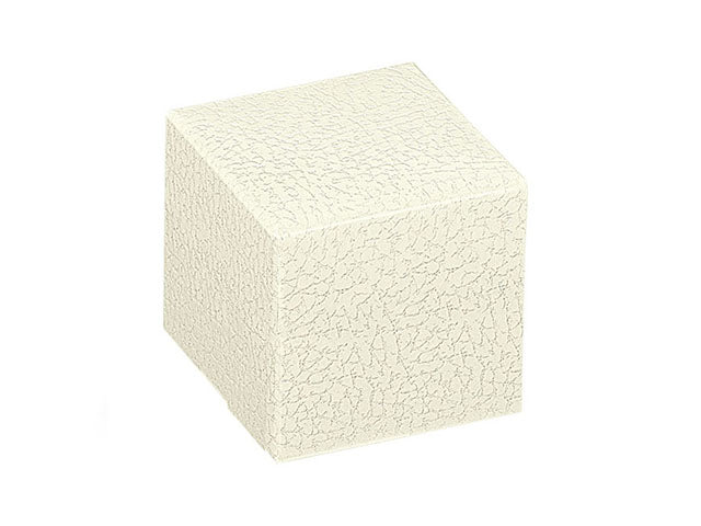 Scatola pelle bianca 10x10x30cm 14522