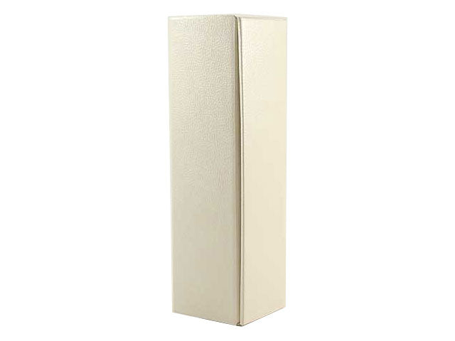 Scatola p.bottigli 34x9x9 pelle bianca 14653