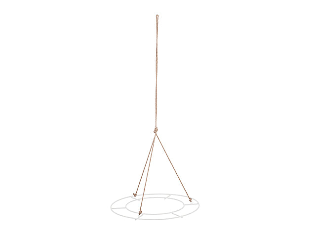 Cerchio ferro bianco d60cm 22959m