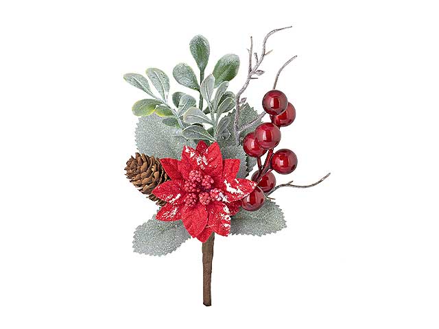 Pick stella di natale rossa 24731m