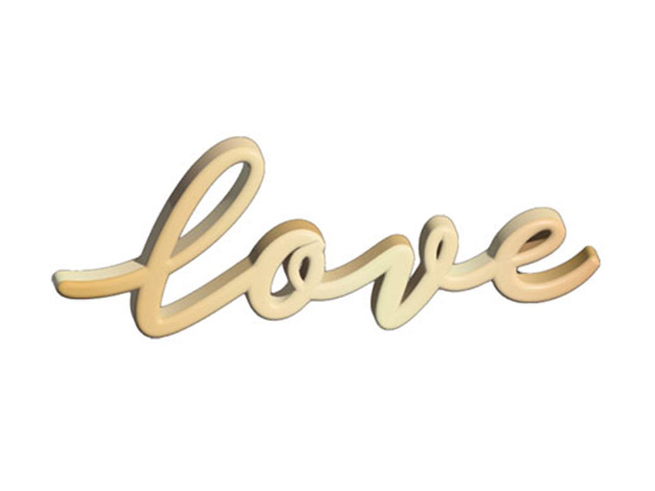 Scritta love oro con adesivo 5cm