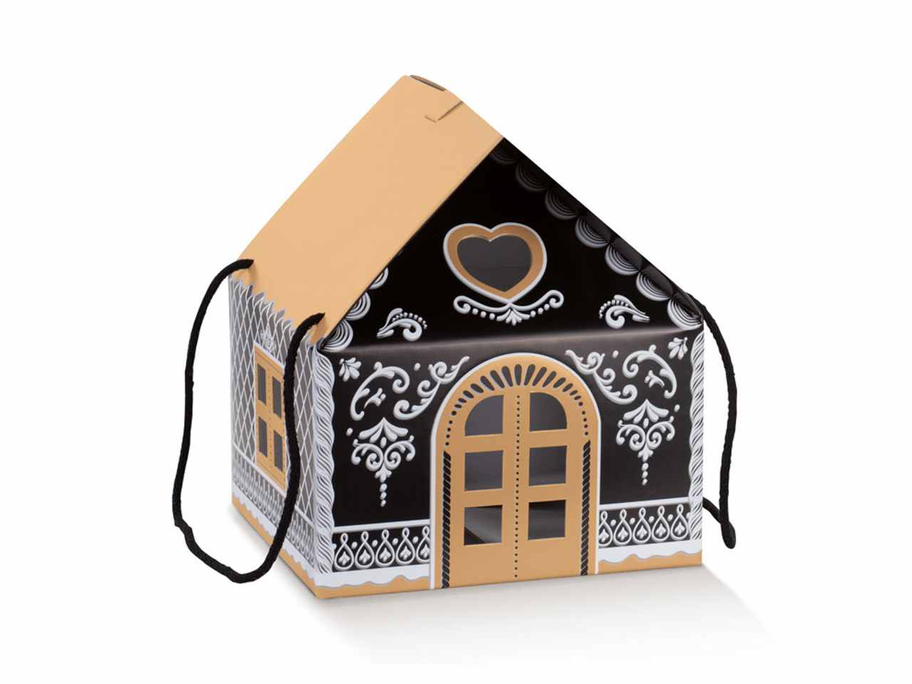 Casetta con cordino 245x245x150 black linea black little houses