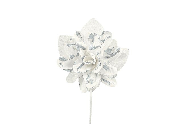 Fiore cotone avorio argento 71240m
