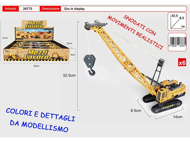 Gru in display 6 pezzi 26773