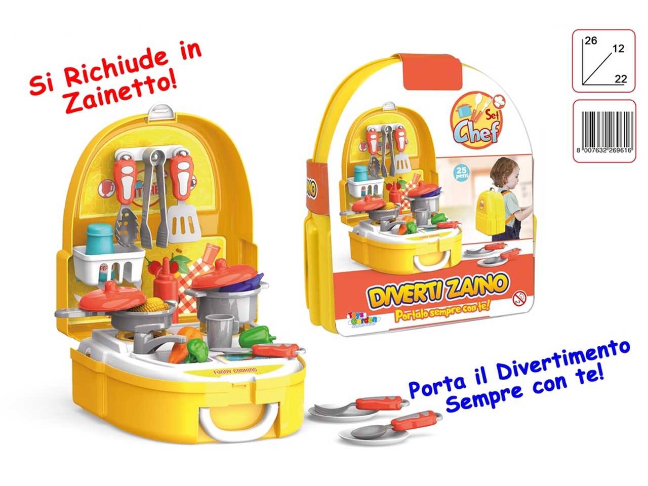 Diverti-zaino cucina