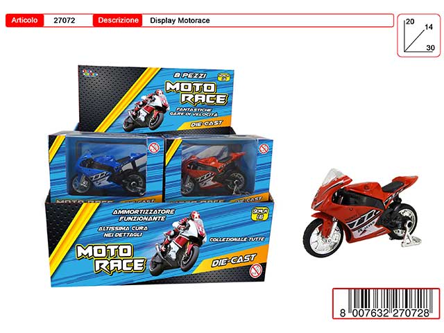 Diecast moto corsa 27072