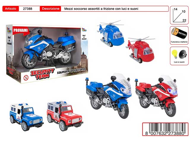 Mezzo soccorso c/luci e suoni 27388