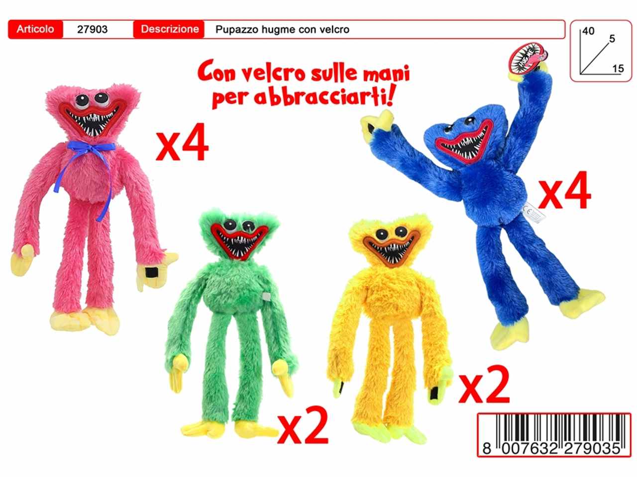 Pupazzo hug me puppy 27903