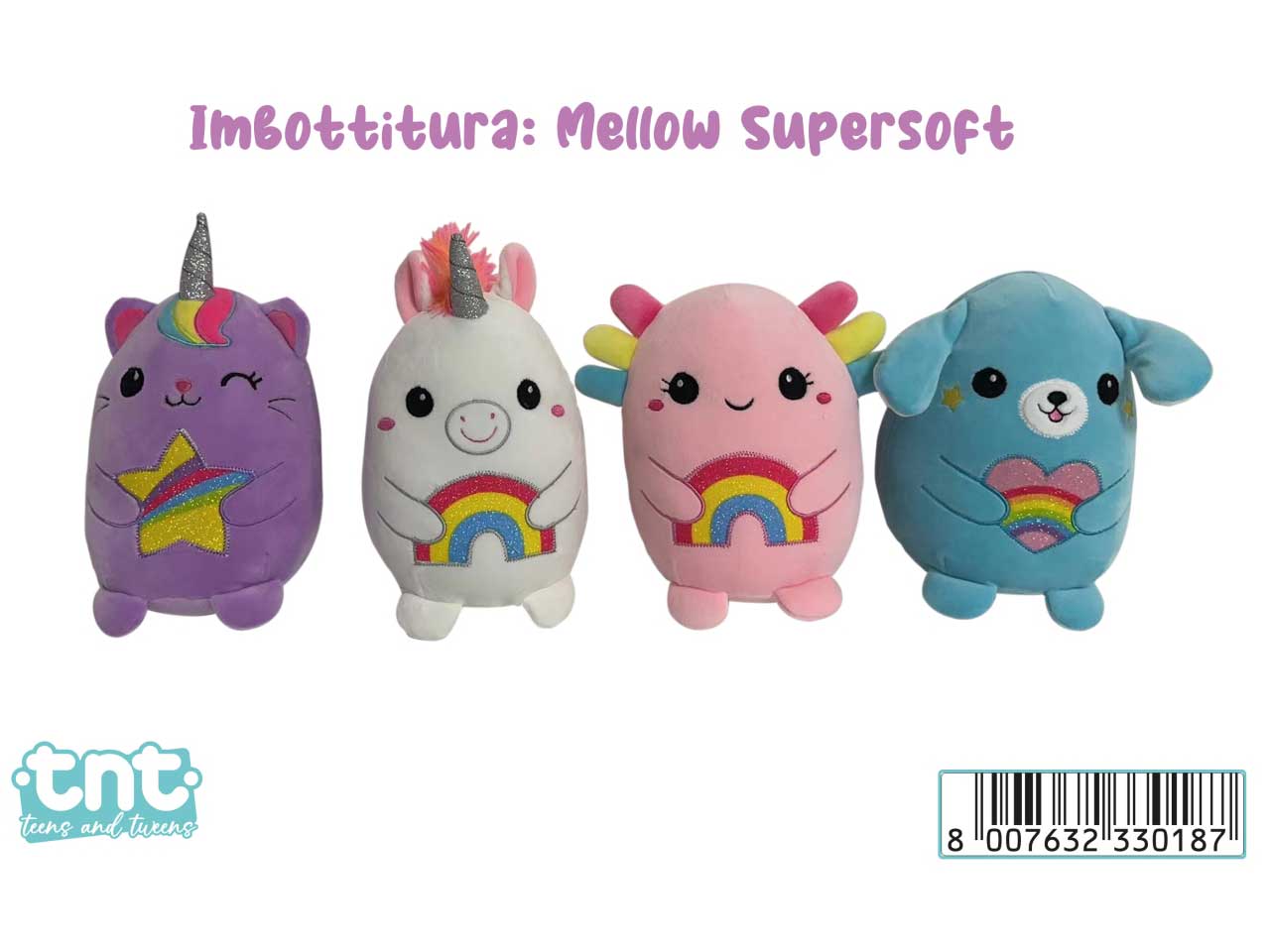 Tnt kawaii rainbow friends 20cm