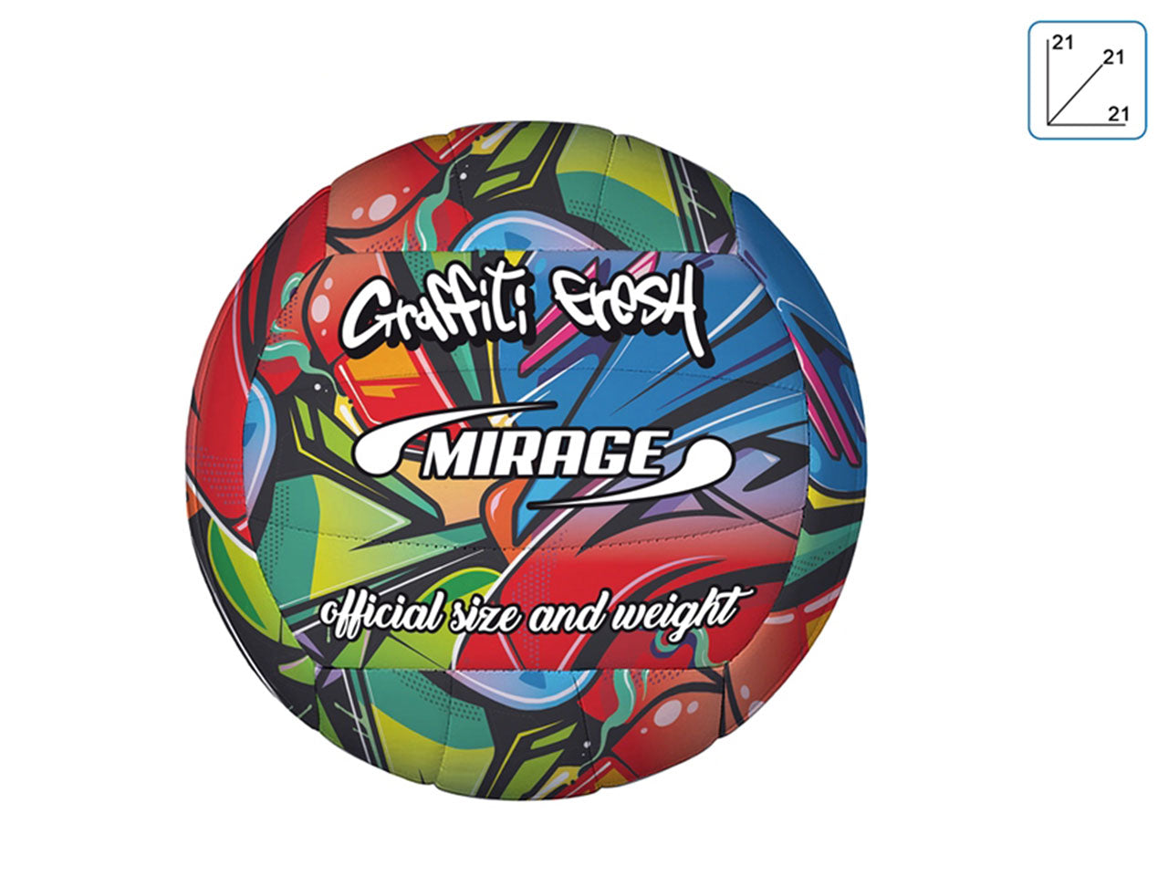 Pallone da volley mirage graffiti