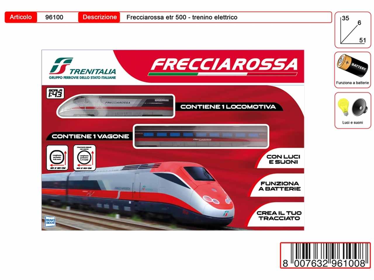 Treno frecciarossa etr 500 96100