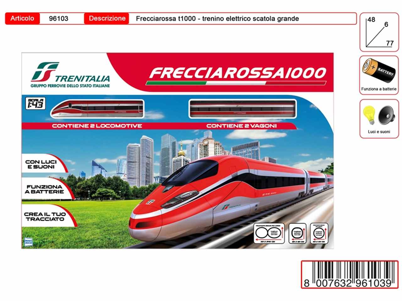 Treno frecciarossa 1000 grande 96103