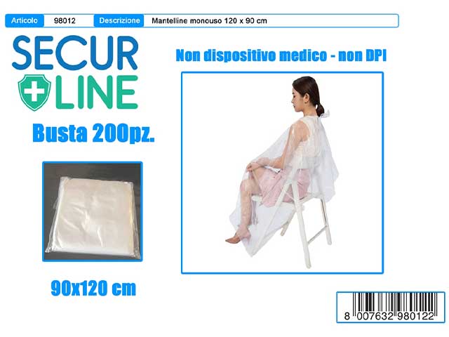 Mantellina 120x90cm 100 pezzi 98012