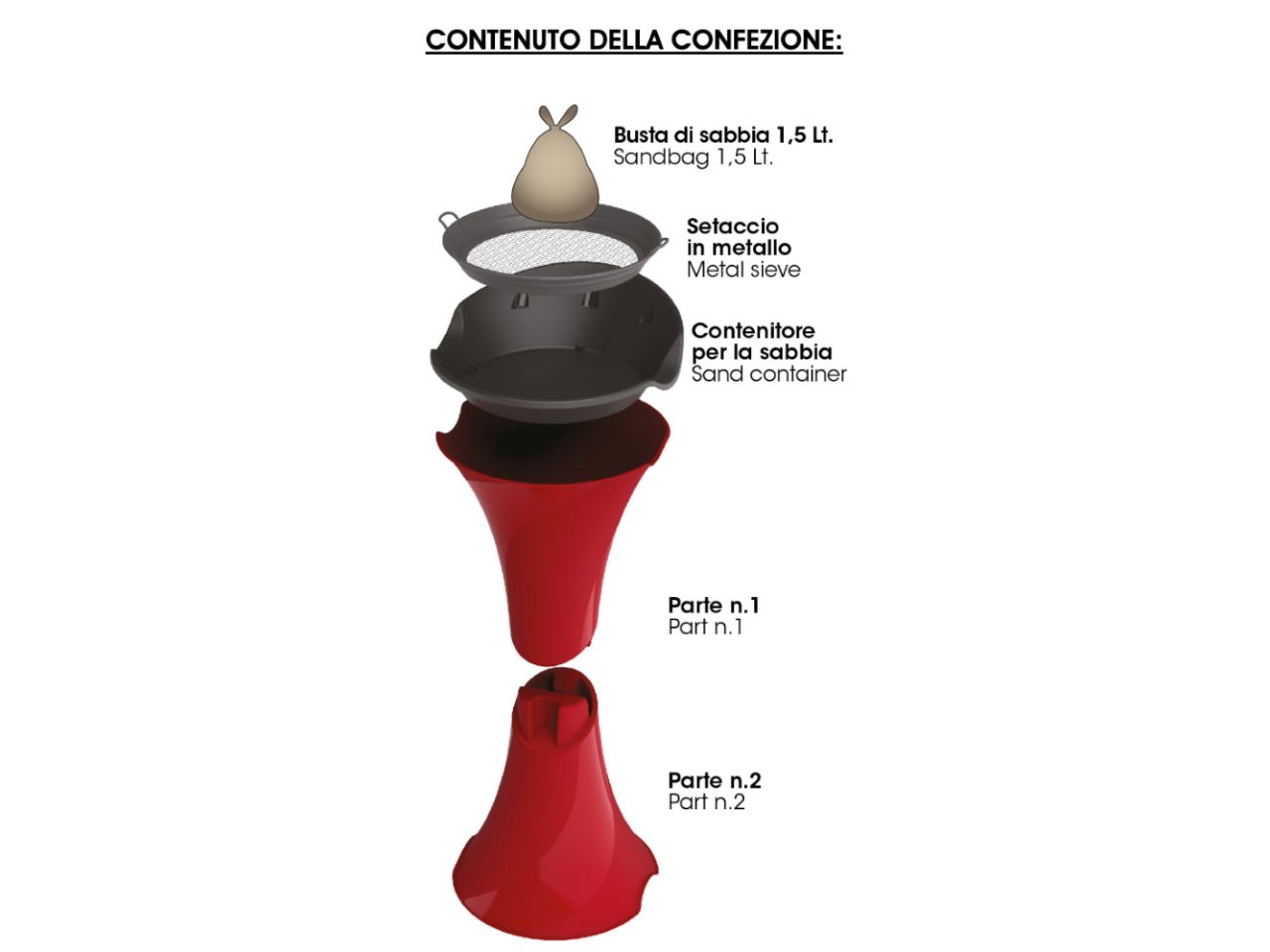 Posacenere smoking colore ciliegia