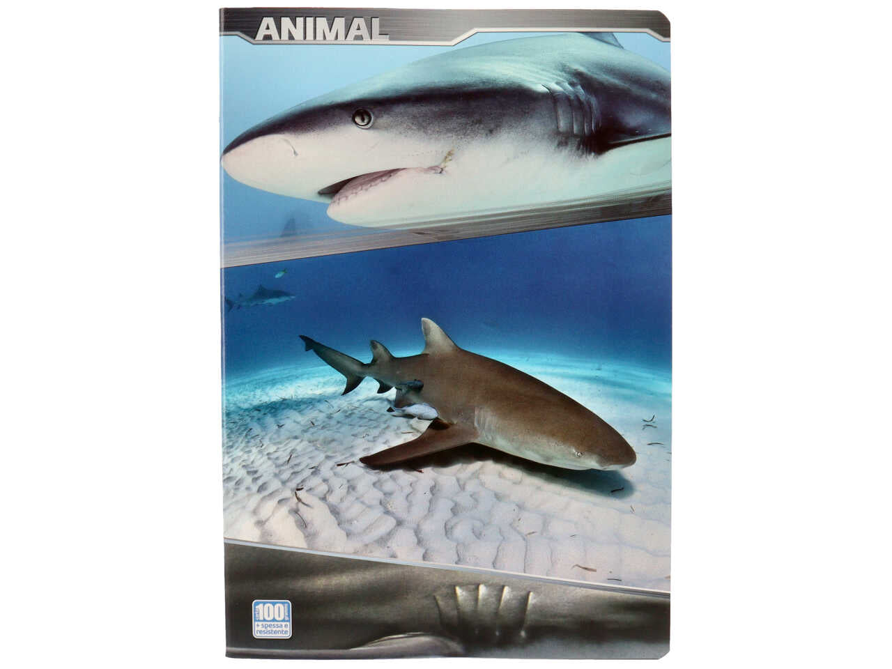 Quaderno maxi 100gr animal rigatura C Fogli 18+1 - la confezione comprende 10 quaderni - assortiti