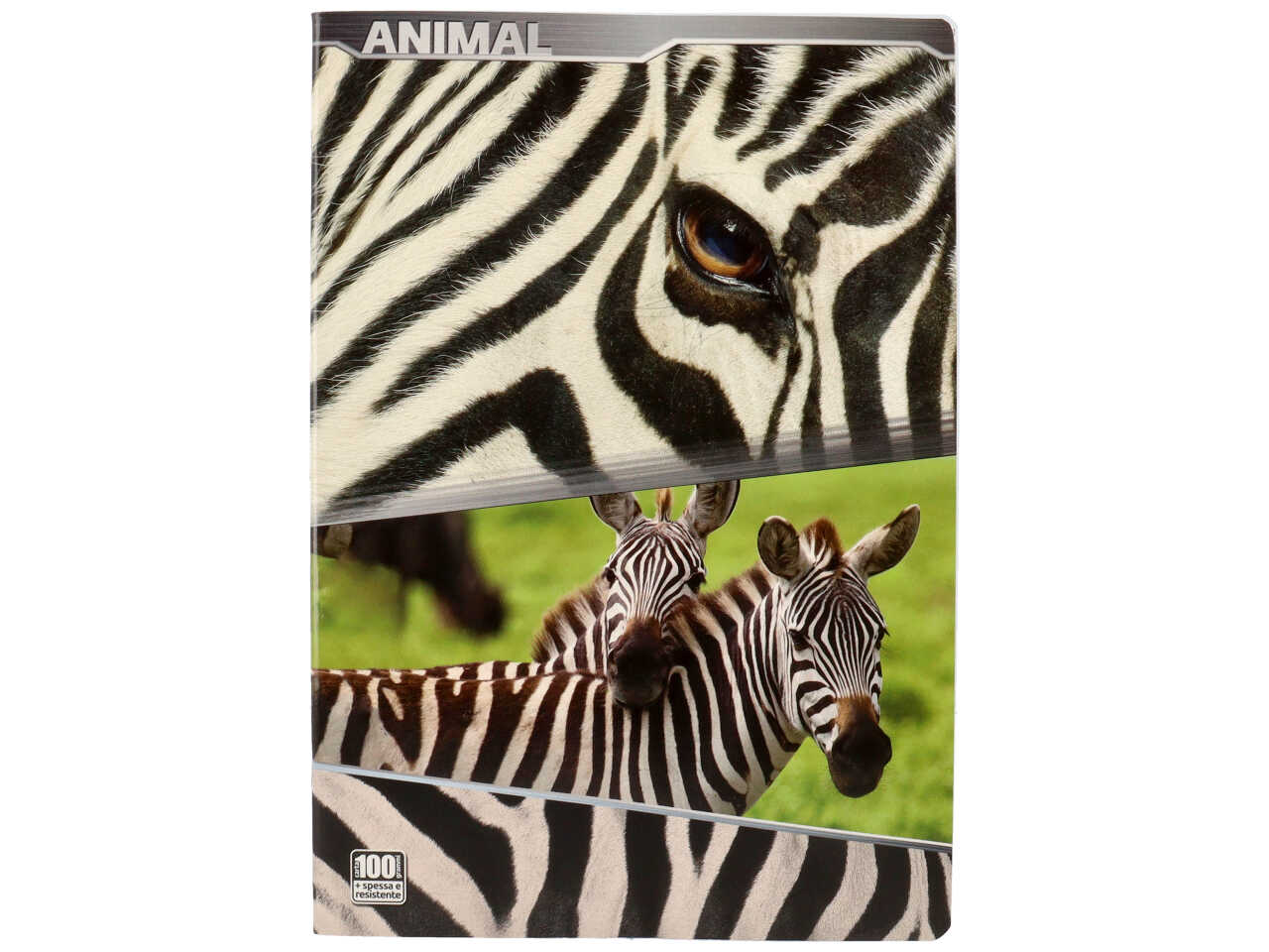 Quaderno maxi 100gr animal rigatura C Fogli 18+1 - la confezione comprende 10 quaderni - assortiti