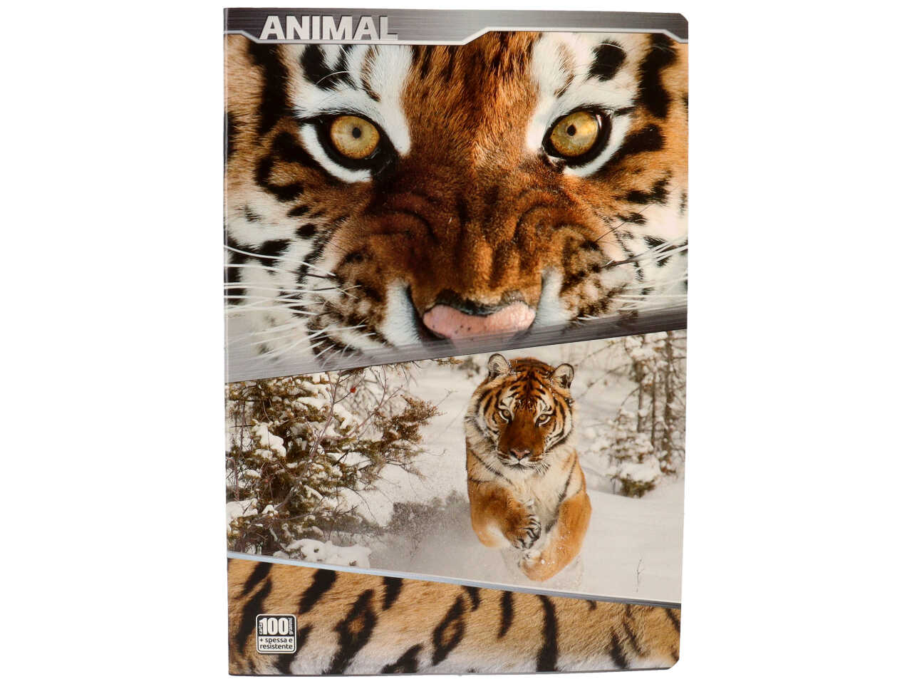 Quaderno maxi 100gr animal rigatura C Fogli 18+1 - la confezione comprende 10 quaderni - assortiti