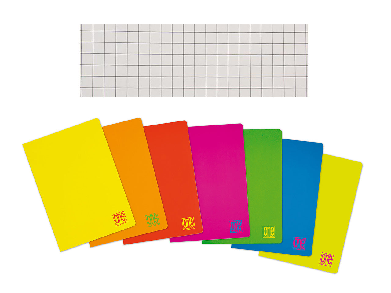 One color quaderno maxi 5m 10 pezzi fluo 80gr
