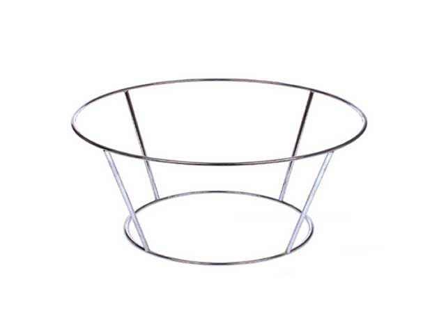 Portapiatto cromato h10cm 28x10cm 297