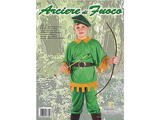 Costume arciere di fuoco tg.l 61147.l
