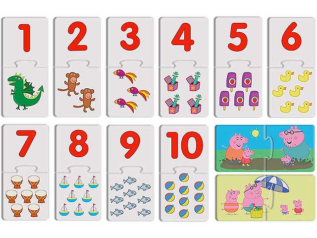 Gioco peppa pig logic 32 tessere 74716