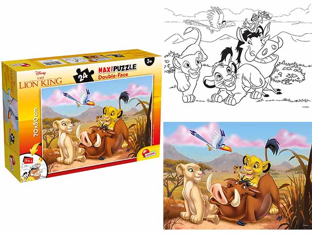 Puzzle super maxi 24 pezzi lion king 74105