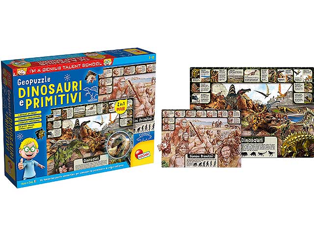 I'm a genius geopuzzle dinosauri 80755
