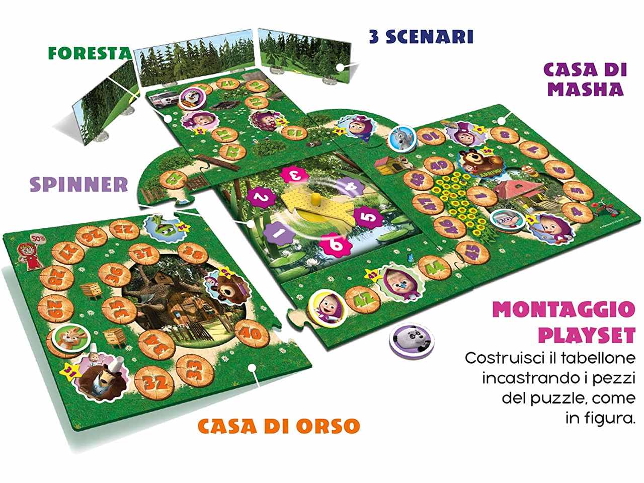 Masha e orso gioco dell'oca       89215