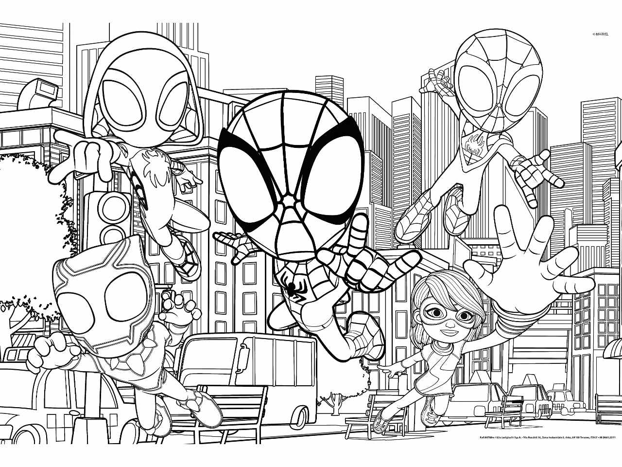 Marvel puzzle df maxi floor  2 x 24 spidey