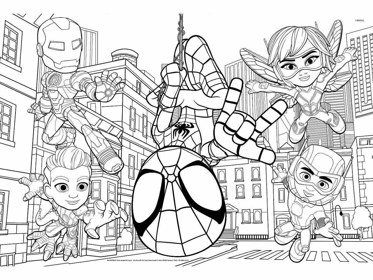 Marvel puzzle df maxi floor  2 x 24 spidey