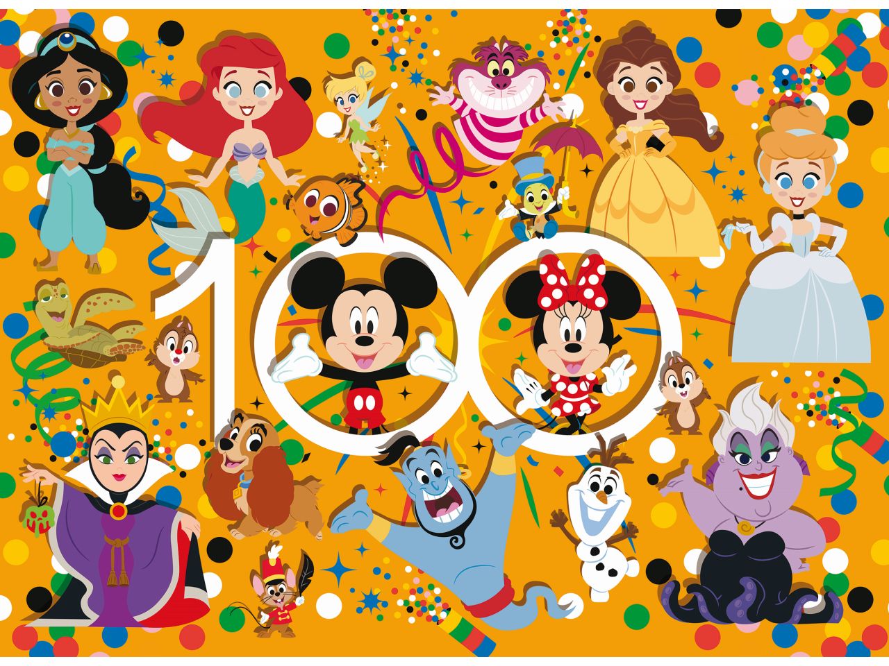 Disney puzzle df maxi floor 150 pezzi disney 100