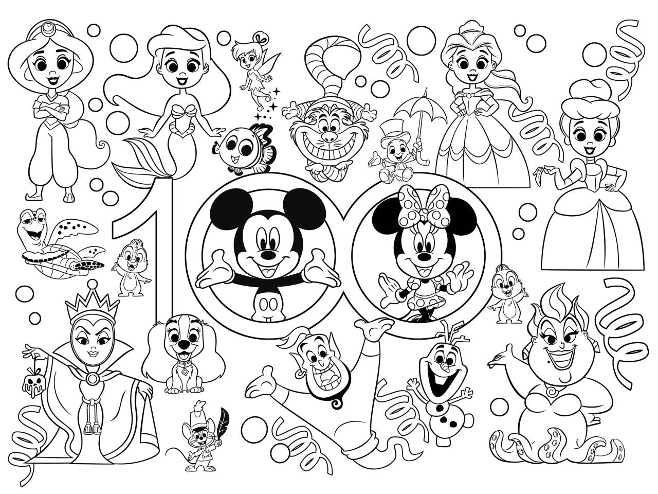 Disney puzzle df maxi floor 150 pezzi disney 100