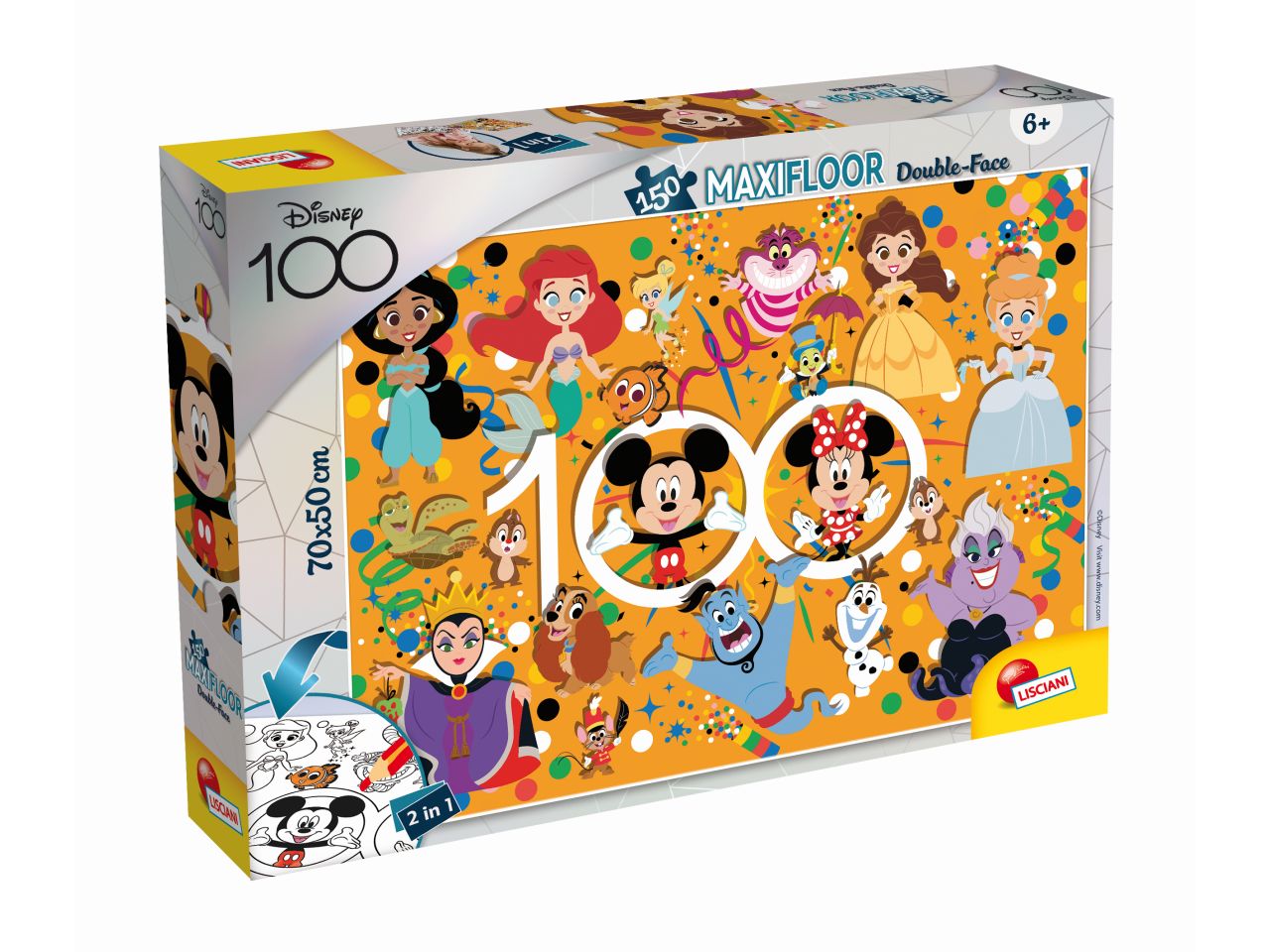 Disney puzzle df maxi floor 150 pezzi disney 100