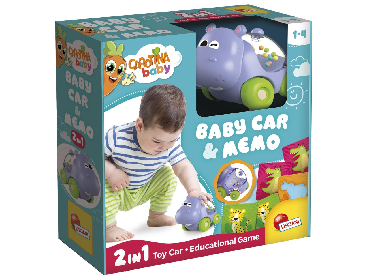 Carotina baby hippo car & memo