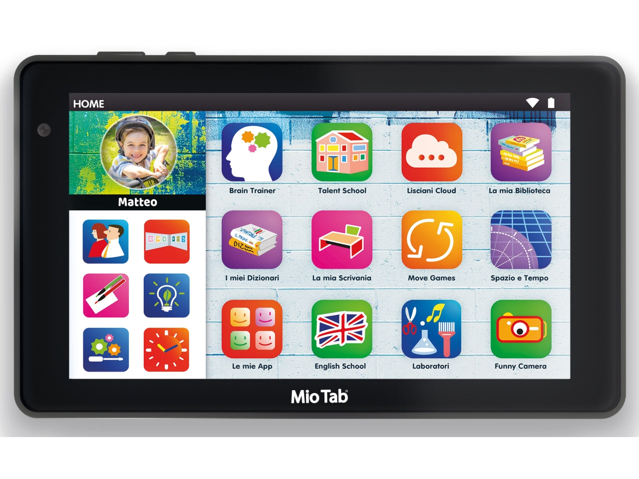 Tablet Educativo Hi-Tech Mio Tab Pro 7 - Multicolor, per Bambini 5-12 Anni, Lisciani