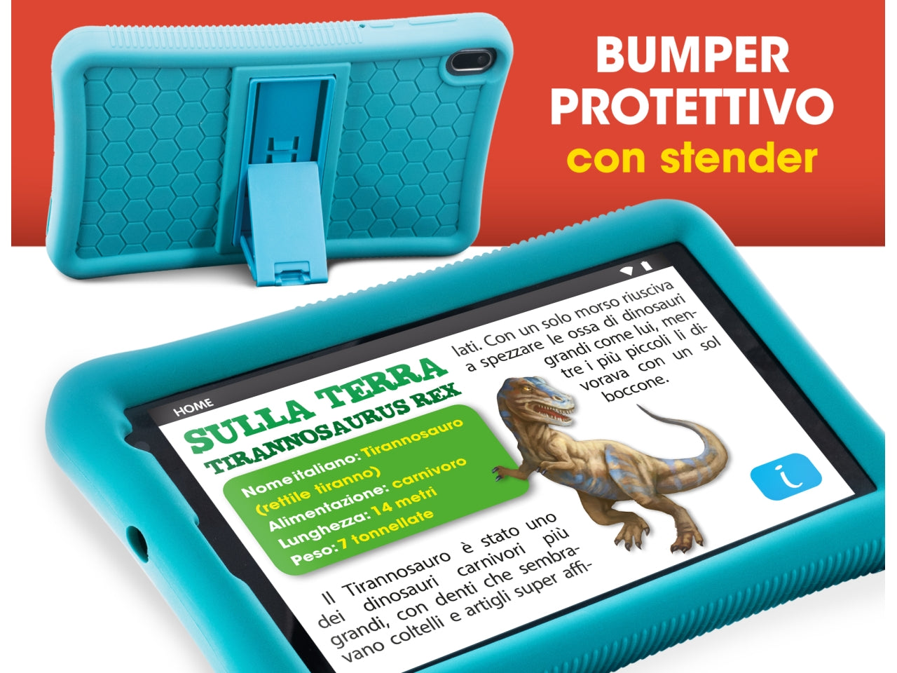 Tablet Educativo Hi-Tech Mio Tab Pro 7 - Multicolor, per Bambini 5-12 Anni, Lisciani