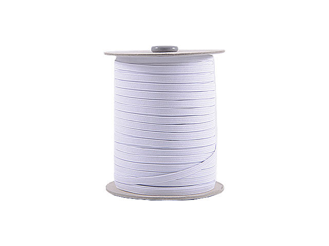 Treccia elastica bianca 100mt 08