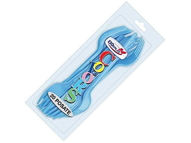Celeste forchette 20 pezzi 03401
