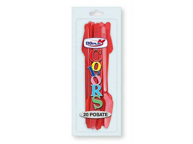 Rosso coltelli 20 pezzi 03417