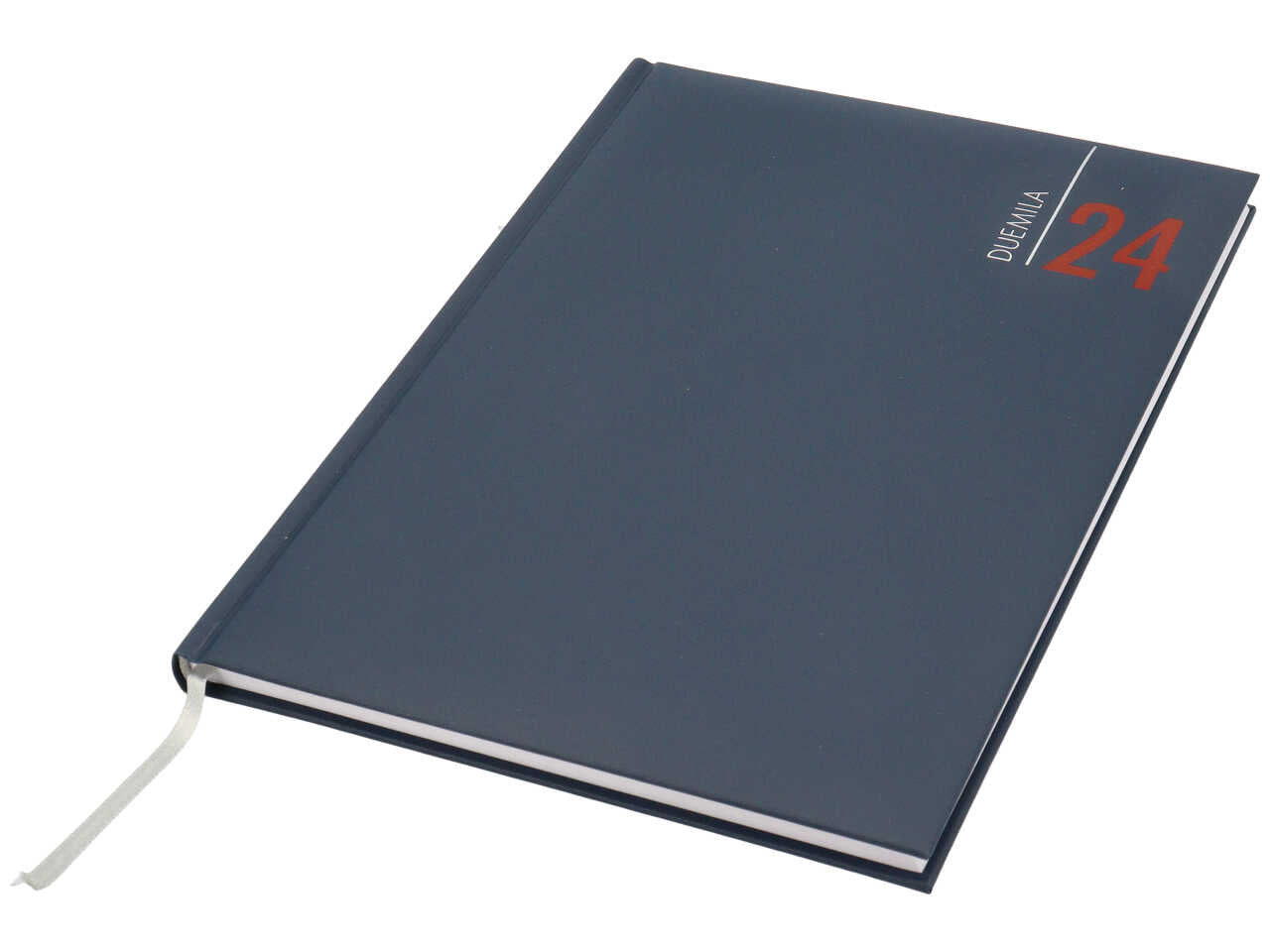 Agenda settimanale 2024 formato 17x24cm blu con blocco fisso