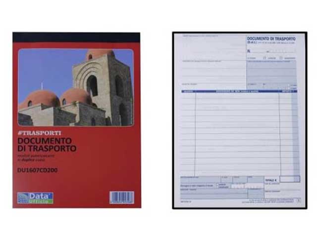 Blocco ddt 50ffx2 21,5x14,8cm du1607cd2