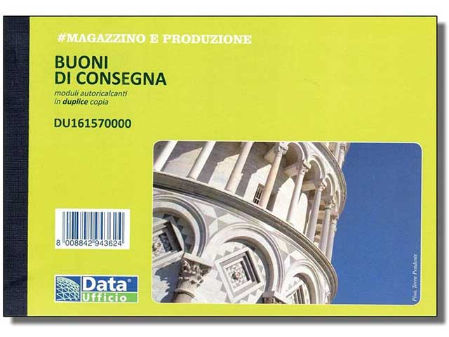 Blocco buoni consegna 11.5x16.5 du16157