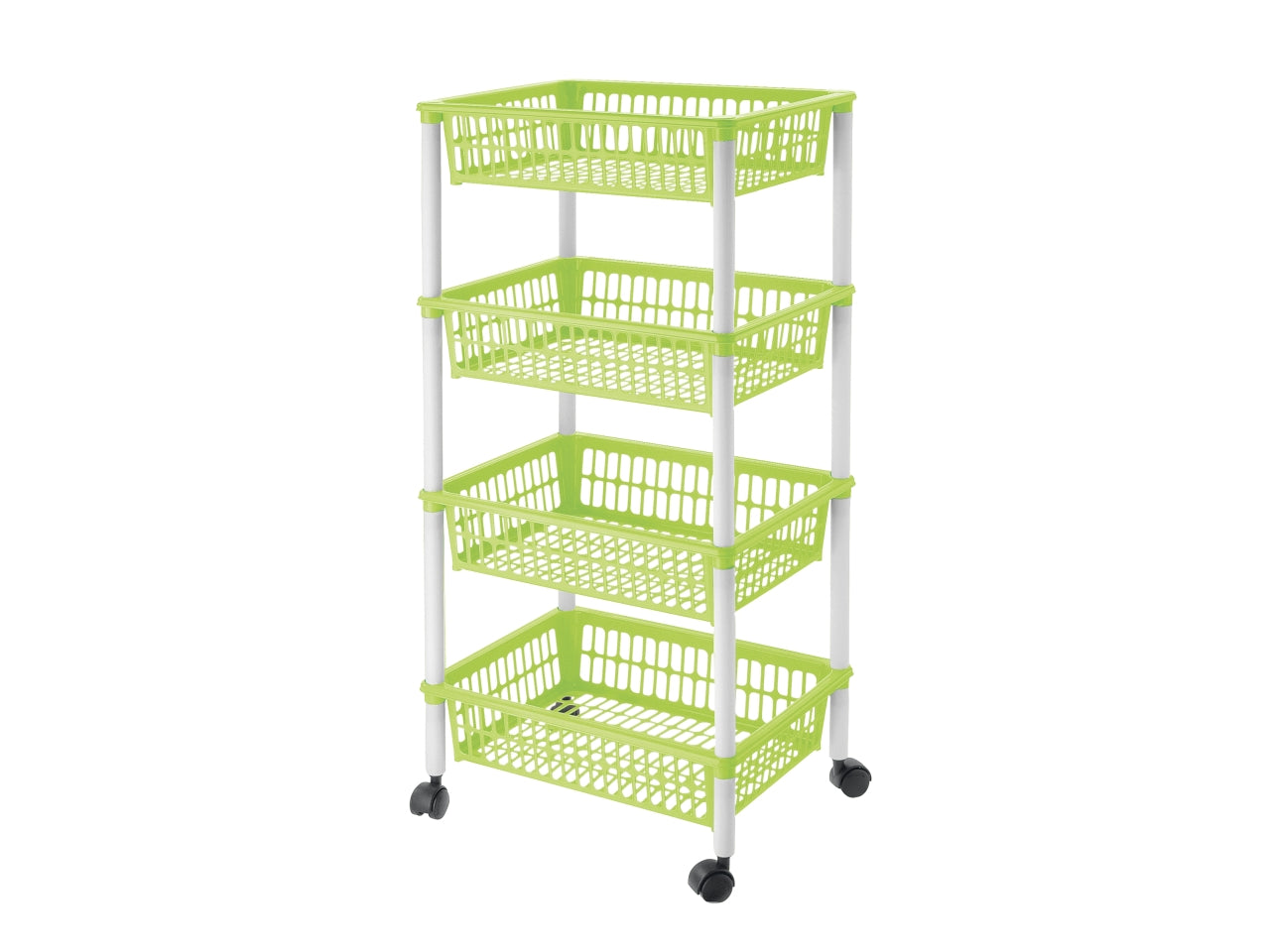 Carrello mito 4 piani colore lime