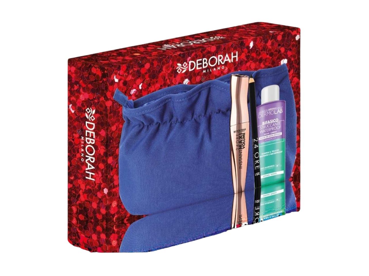 Deborah set mascara instant maxi volume + matita occhi 24 ore n.251+str.