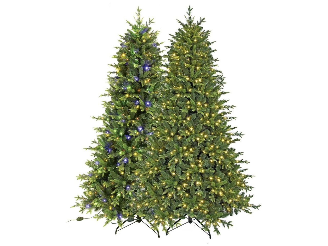 Albero plutone cm240 pe+pvc c/600 led luce calda-multicolor con giochi di luce  , 3318 rami