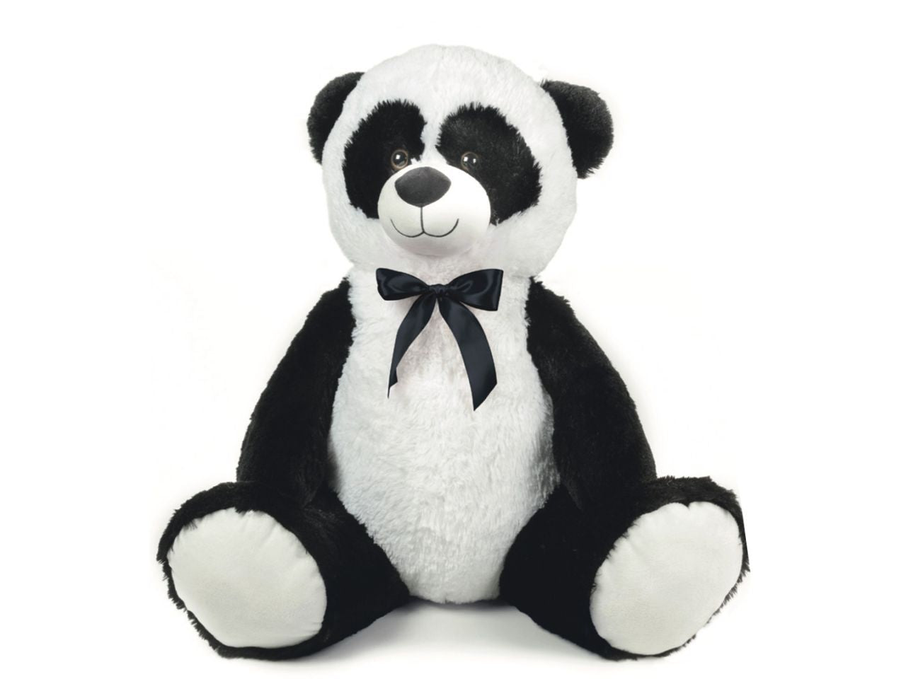 Peluche panda seduto h.55cm con imbottitura eco