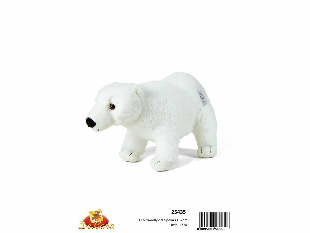 Peluche orso polare l32cm25435
