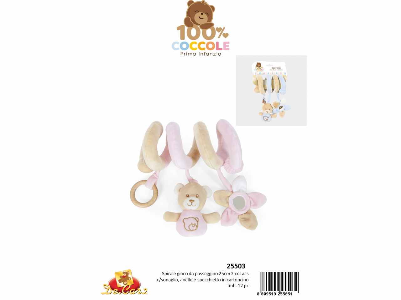 Spirale passeggino c/sonagli 25503